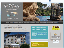 Tablet Screenshot of hotel-le-phare.fr